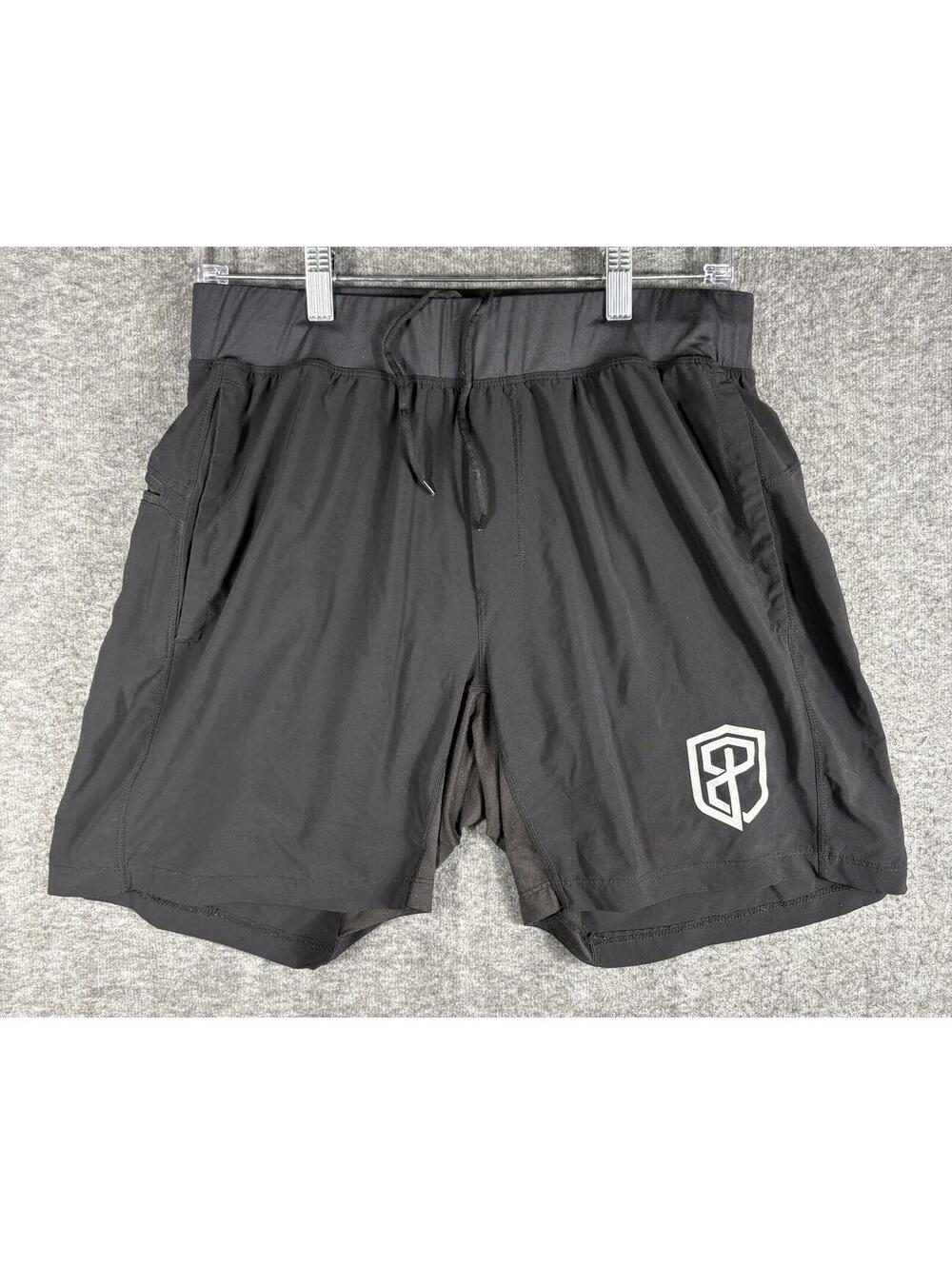 Born Primitive Mens XL Black Lined Shorts Athletic Running Performance